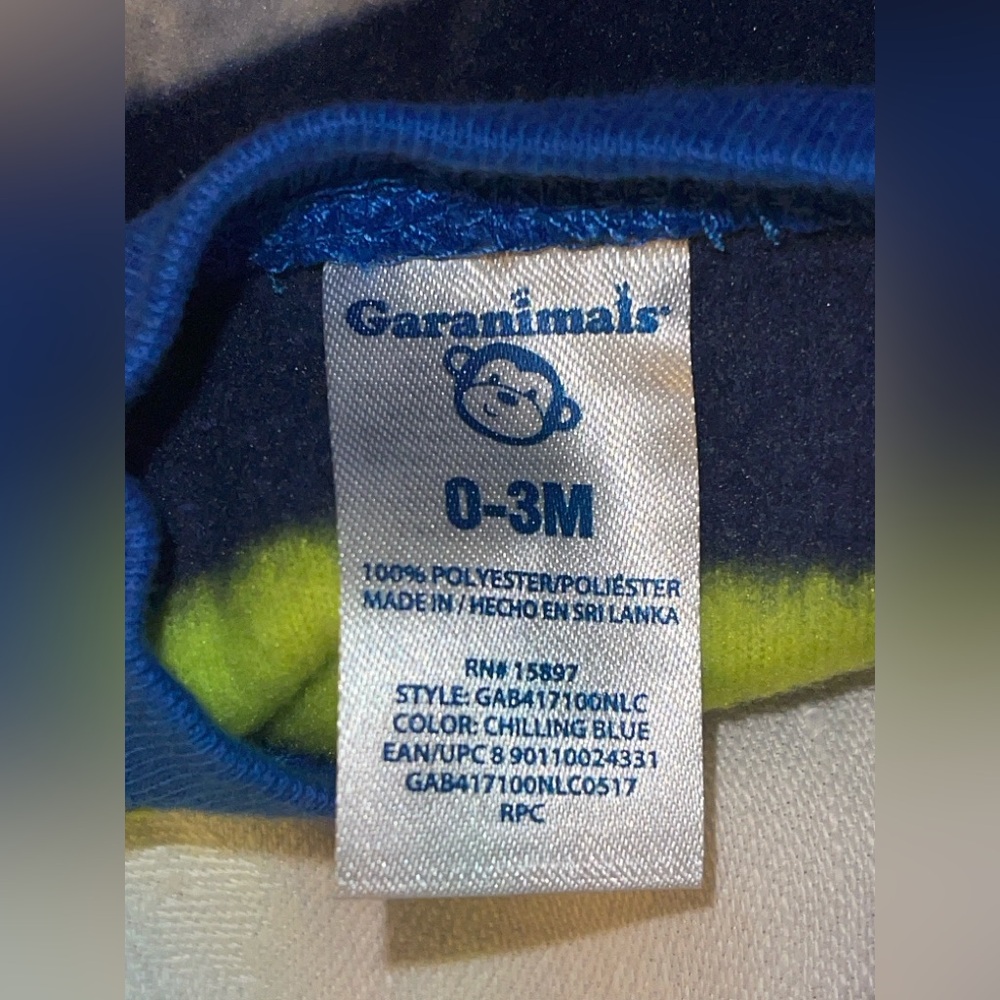 0-3 Months Garanimals Boys Bundle Bulk Onesies 4pc. - Picture 5 of 5